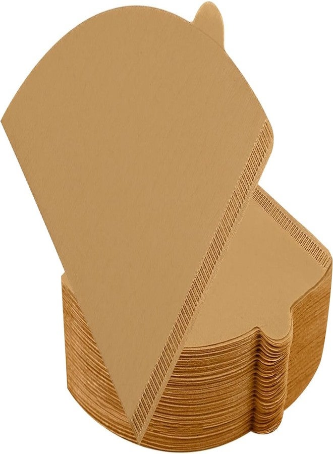 Dingkei V60 Coffee Filters, Cone Coffee Filters #2, Natural Unbleached Pour Over Coffee Filter Compatible with V60 Dripper and Coffee Maker, 1-4 Cup (Size 02, 100Count) - Image 1